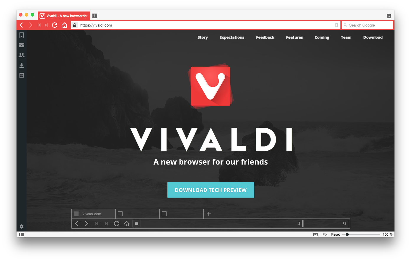 Интернет и сеть - Vivaldi